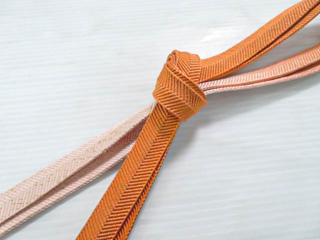 リサイクル 和装小物 帯締め 笹浪組 金糸 手組紐 フォーマル